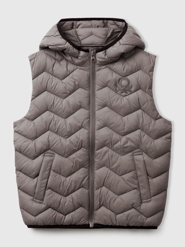 Padded vest with hood Junior Boy