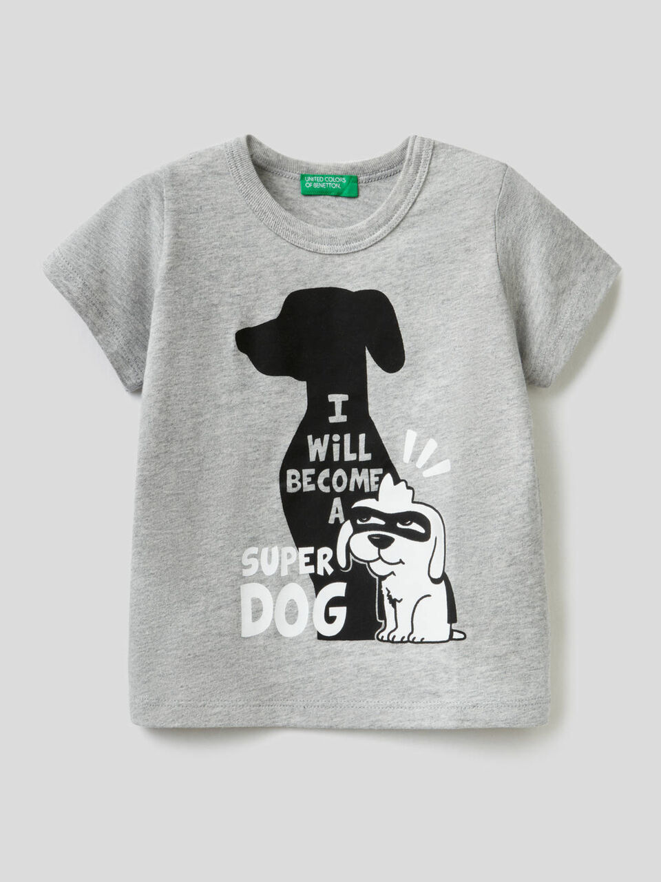 100% cotton t-shirt with maxi print image number 1