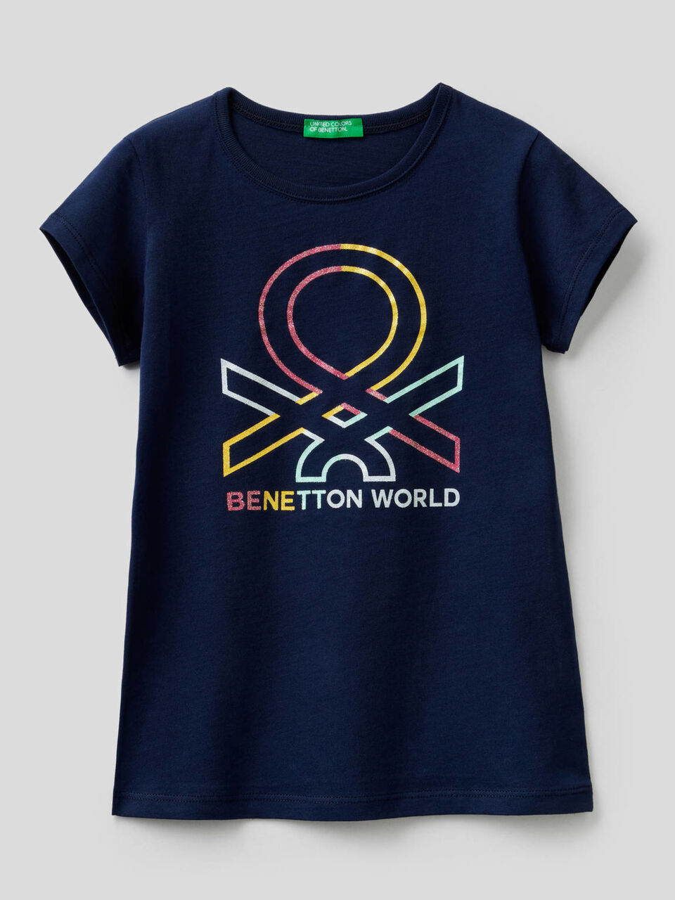 Pure cotton t-shirt with print image number 1
