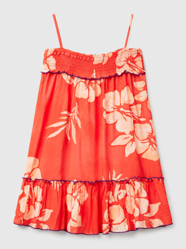Flowy dress with flower print Junior Girl