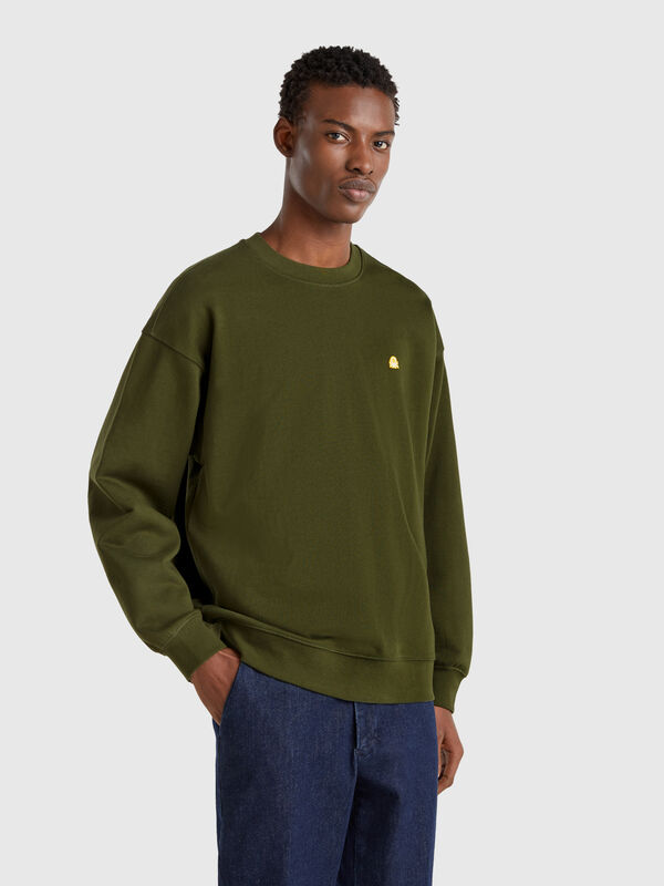 Sweatshirt with logo patch Men