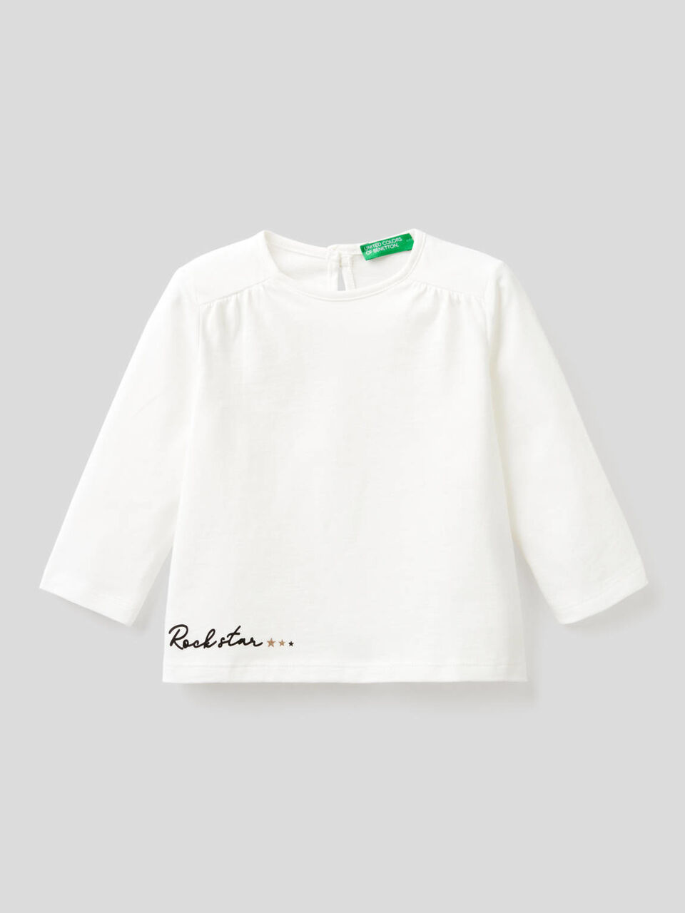 Long sleeve t-shirt with glitter print image number 1