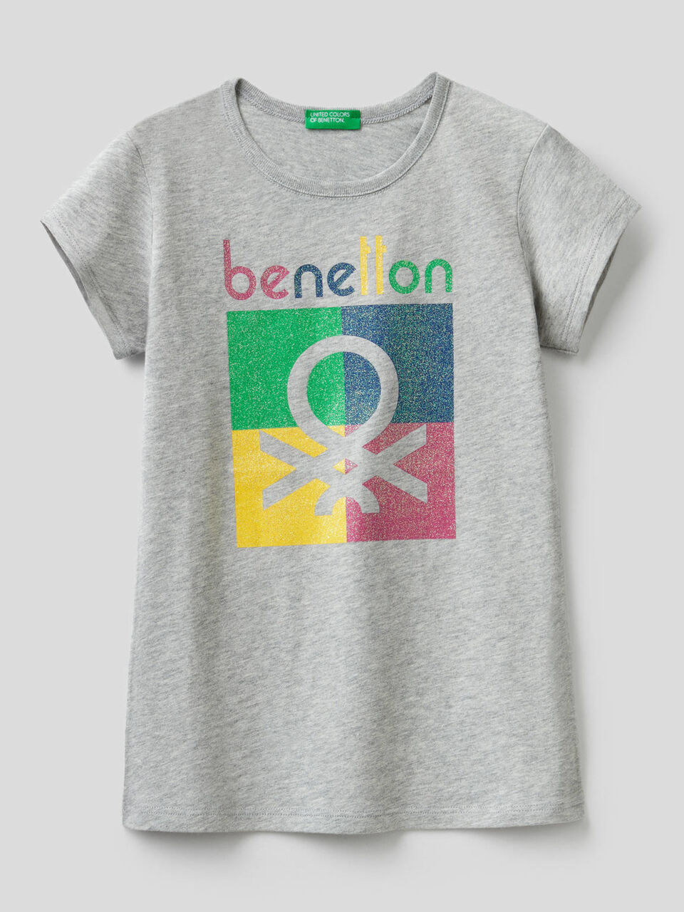 Pure cotton t-shirt with print image number 1