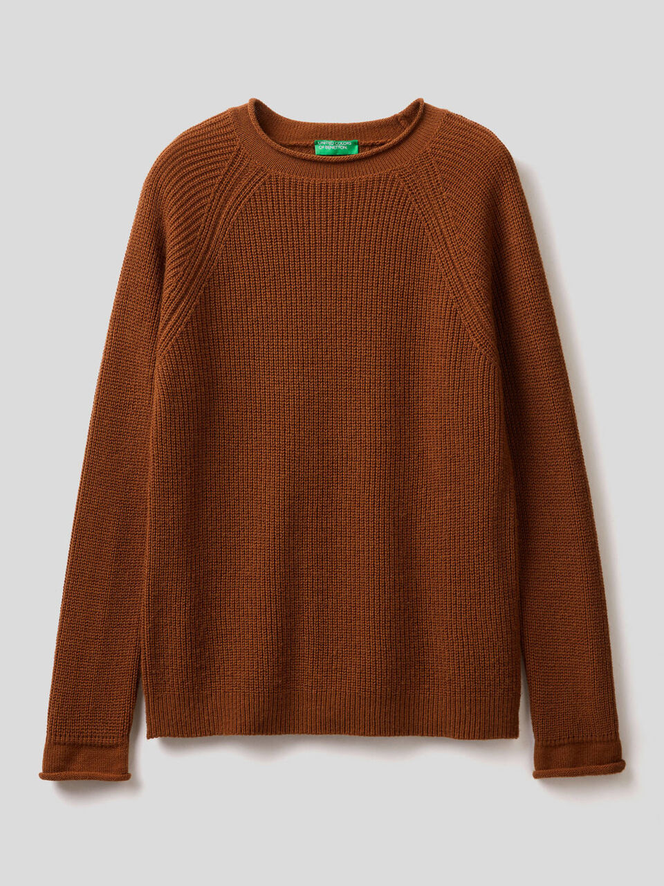 Ribbed sweater in wool blend image number 1
