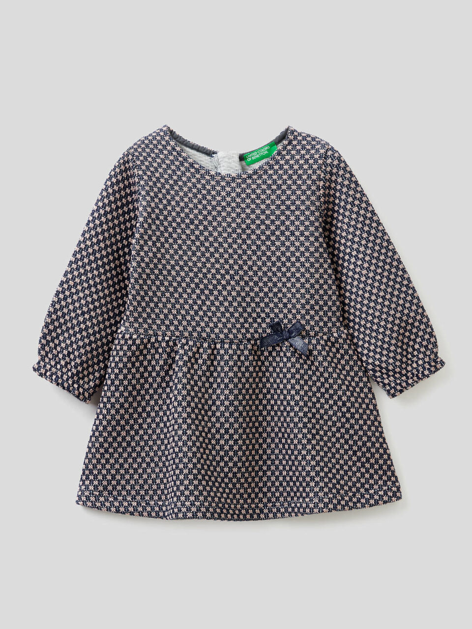 Dress with two-tone geo motif image number 1
