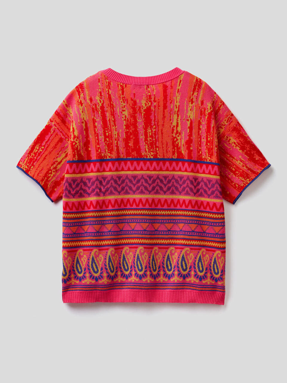 Sweater with multicolor design image number 2