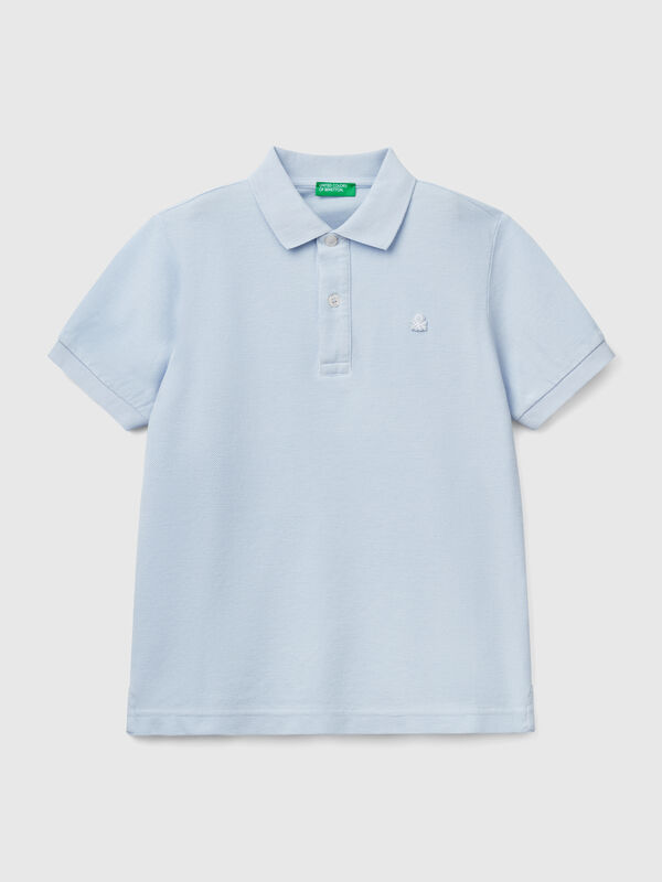 Slim fit polo in pure cotton Junior Boy