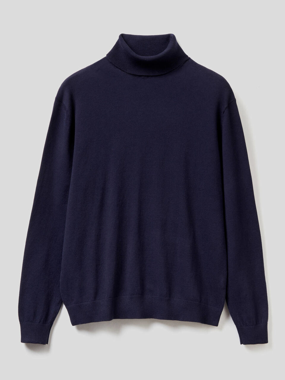 Stretch cotton blend turtleneck sweater image number 1