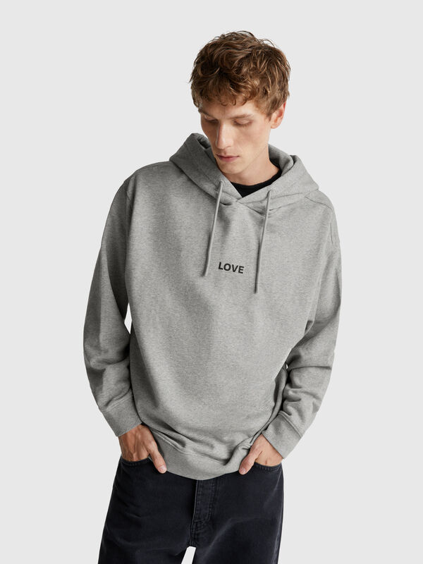 Printed hoodie Men