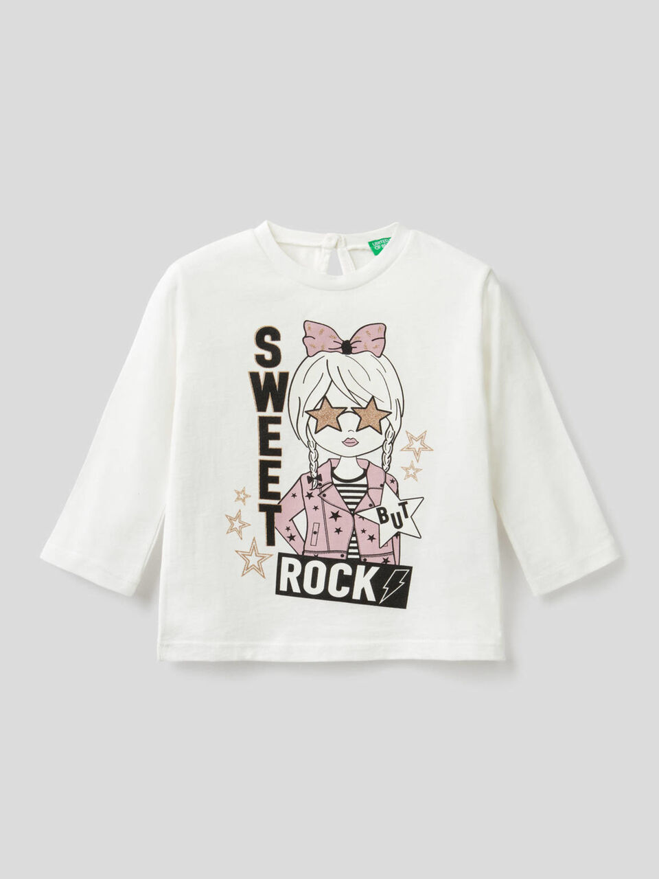Long sleeve t-shirt in pure organic cotton image number 1