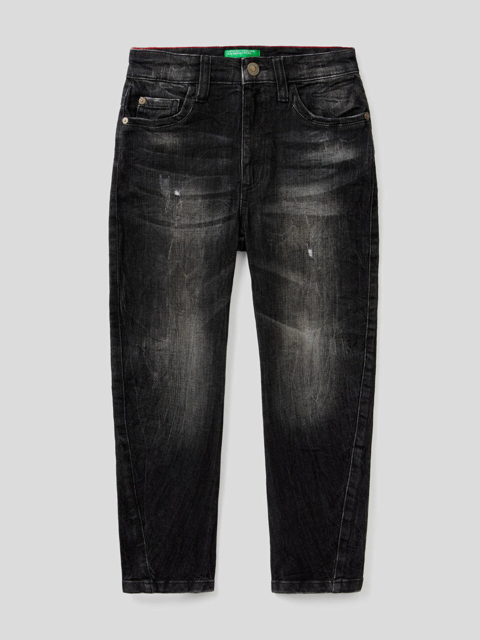 Carrot fit jeans in stretch cotton image number 1