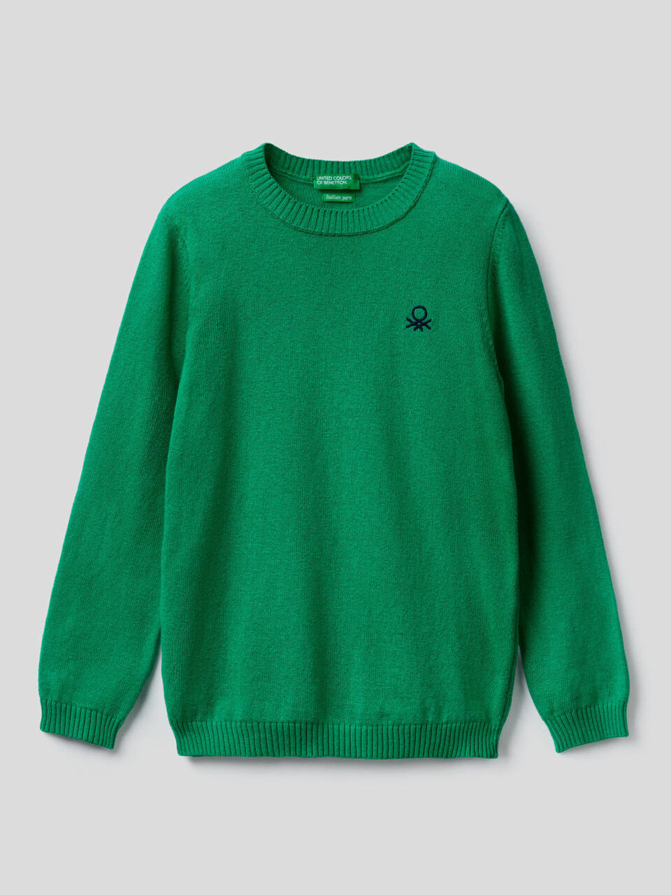 Sweater in cashmere and wool blend image number 1