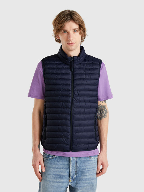 Sleeveless regular fit jacket with padding Men
