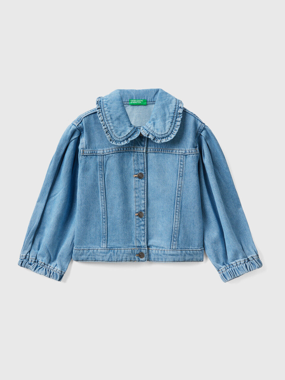 Denim jacket with collar
