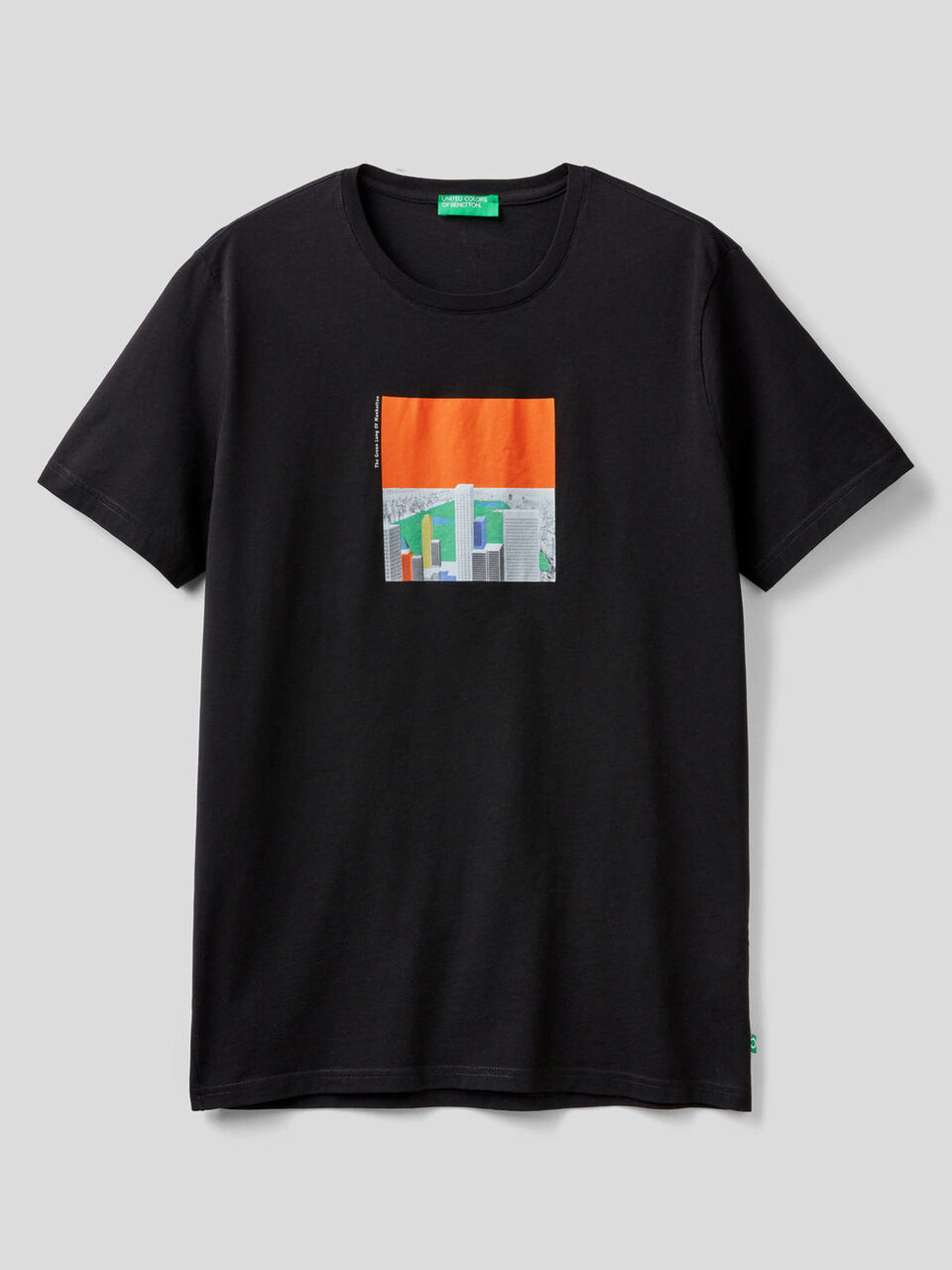 T-shirt with print in 100% organic cotton image number 1