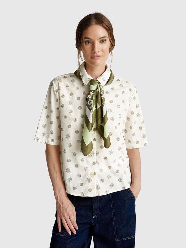Short sleeve patterned shirt Women