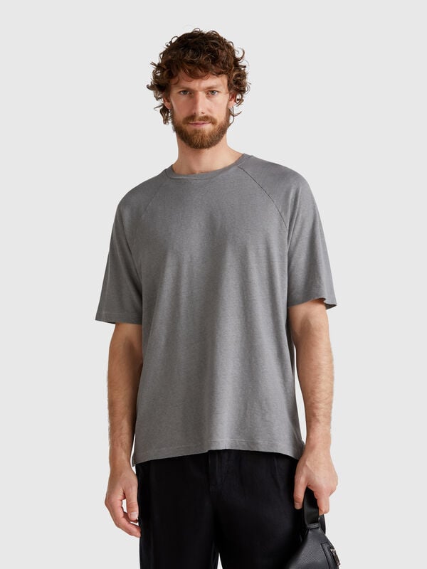 T-shirt in linen blend Men