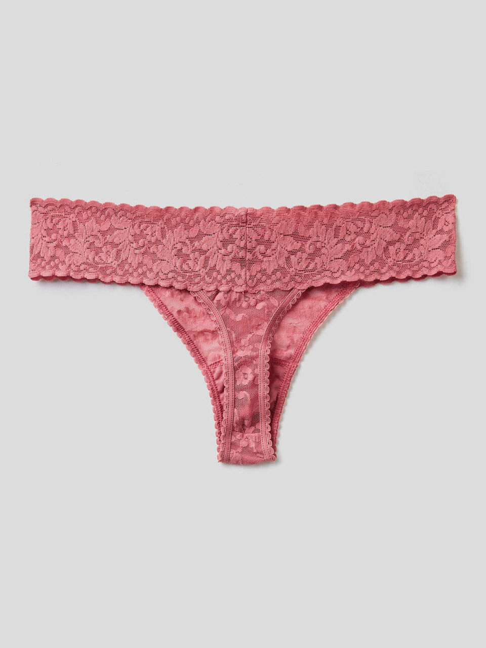 Stretch lace thong image number 2