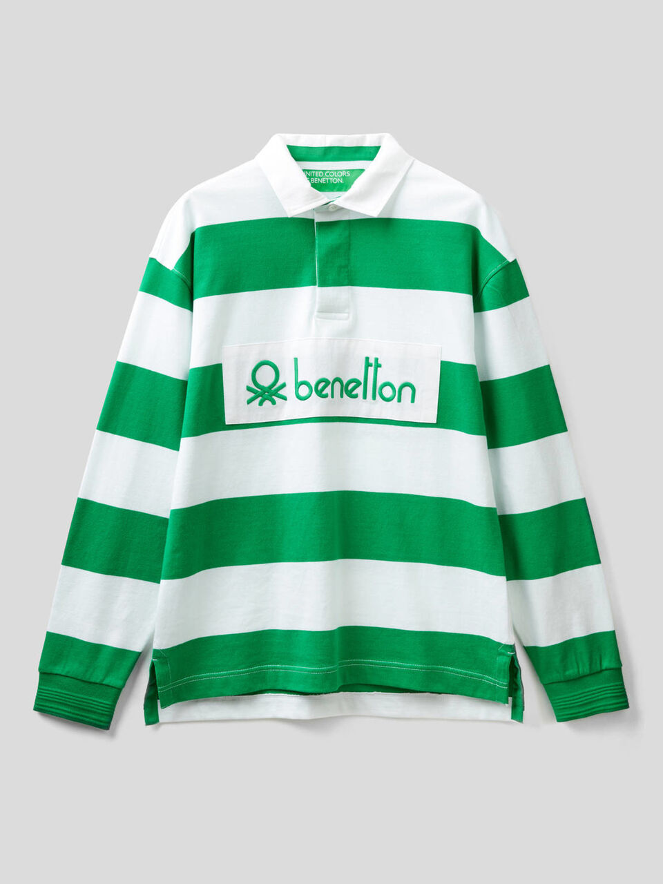 Rugby polo in 100% organic cotton image number 1