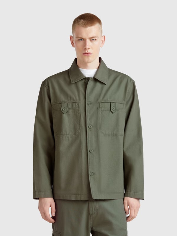 Overshirt in linen blend Men