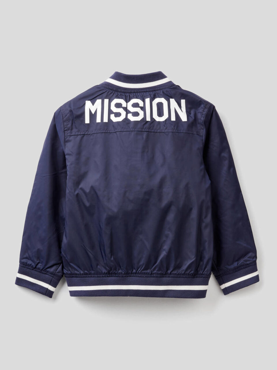 Varsity jacket in technical fabric image number 2