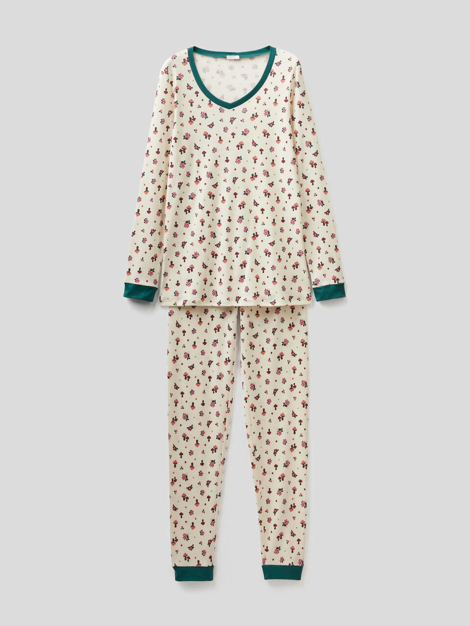 Patterned 100% cotton pyjamas image number 1