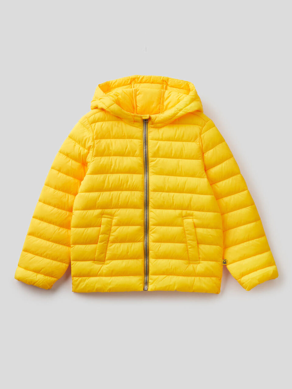 Jacket with hood in technical fabric image number 1