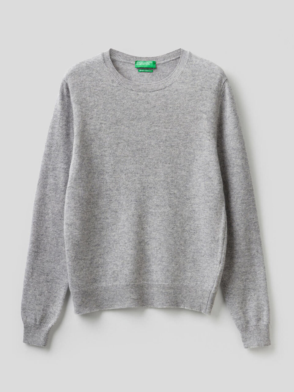Crew neck sweater in pure virgin wool image number 1