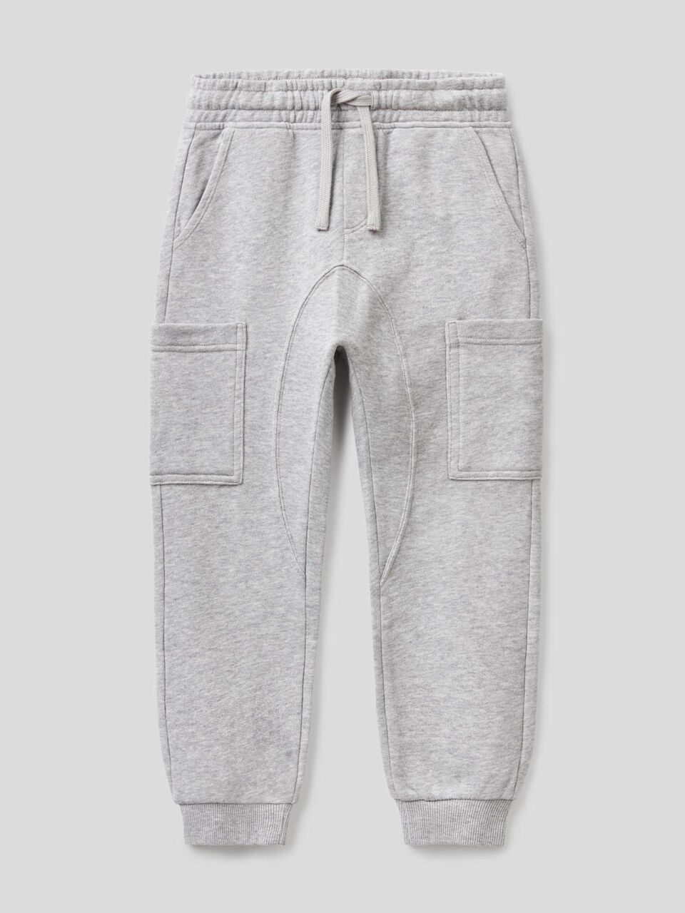 Cargo sweatpants in pure cotton image number 1