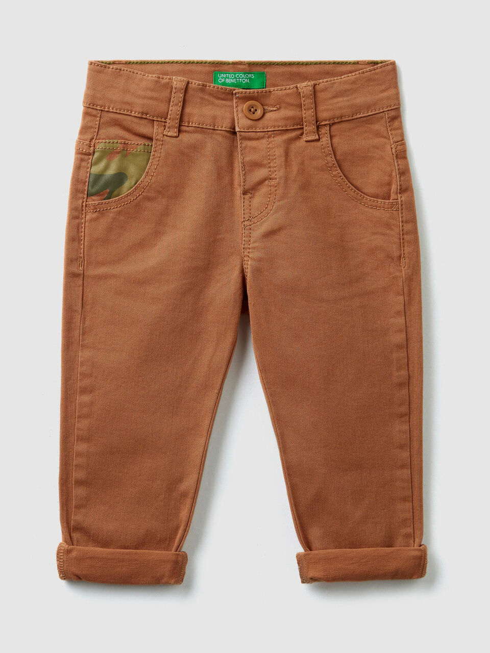 Trousers with patterned details image number 1