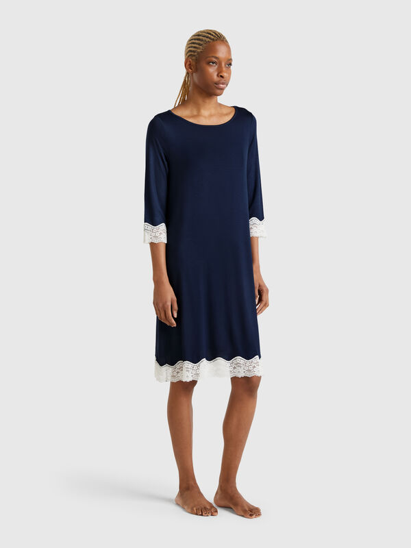 Nightshirt with lace details Women