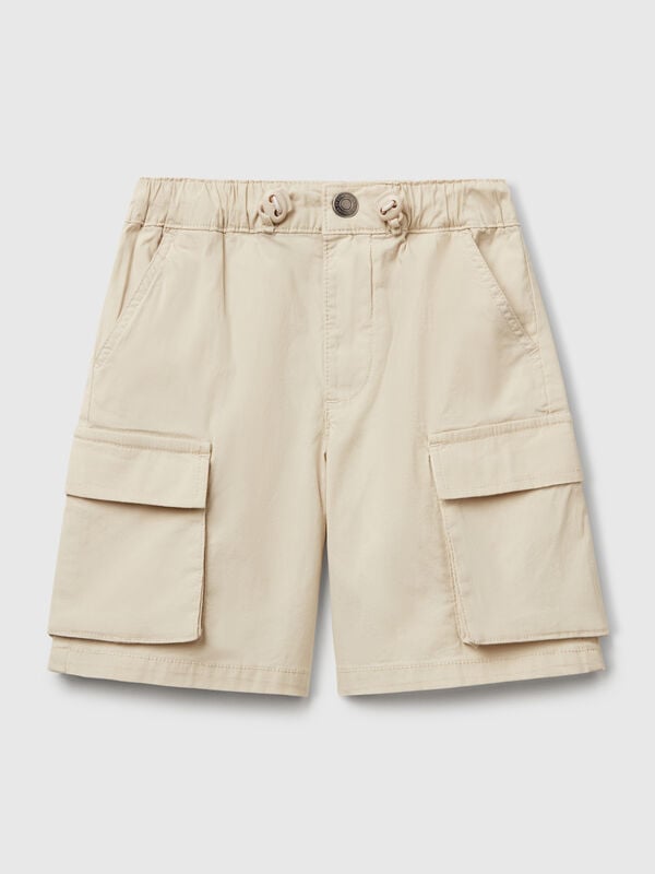 Parachute shorts in stretch cotton Junior Boy
