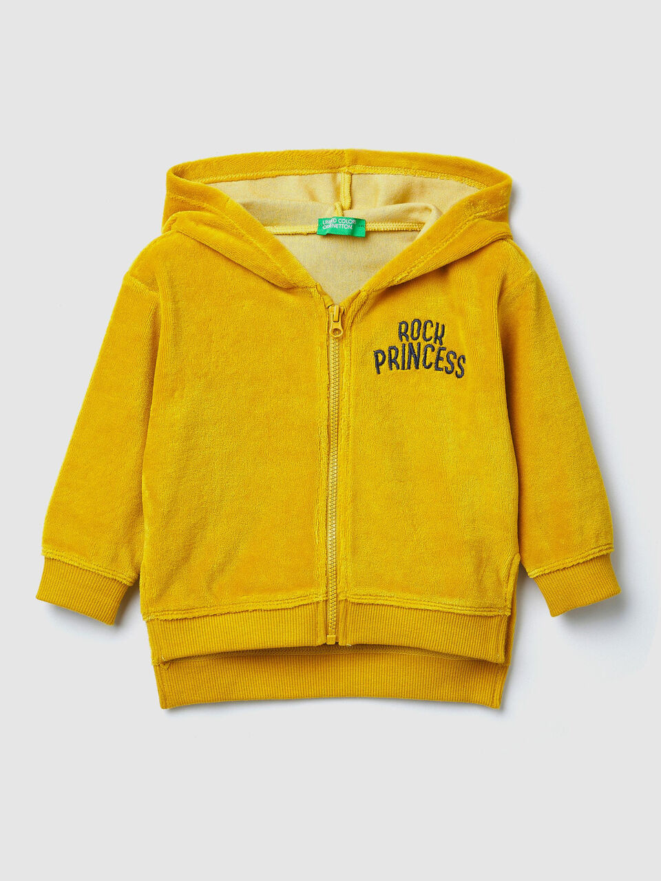 Chenille sweatshirt with embroidery image number 1