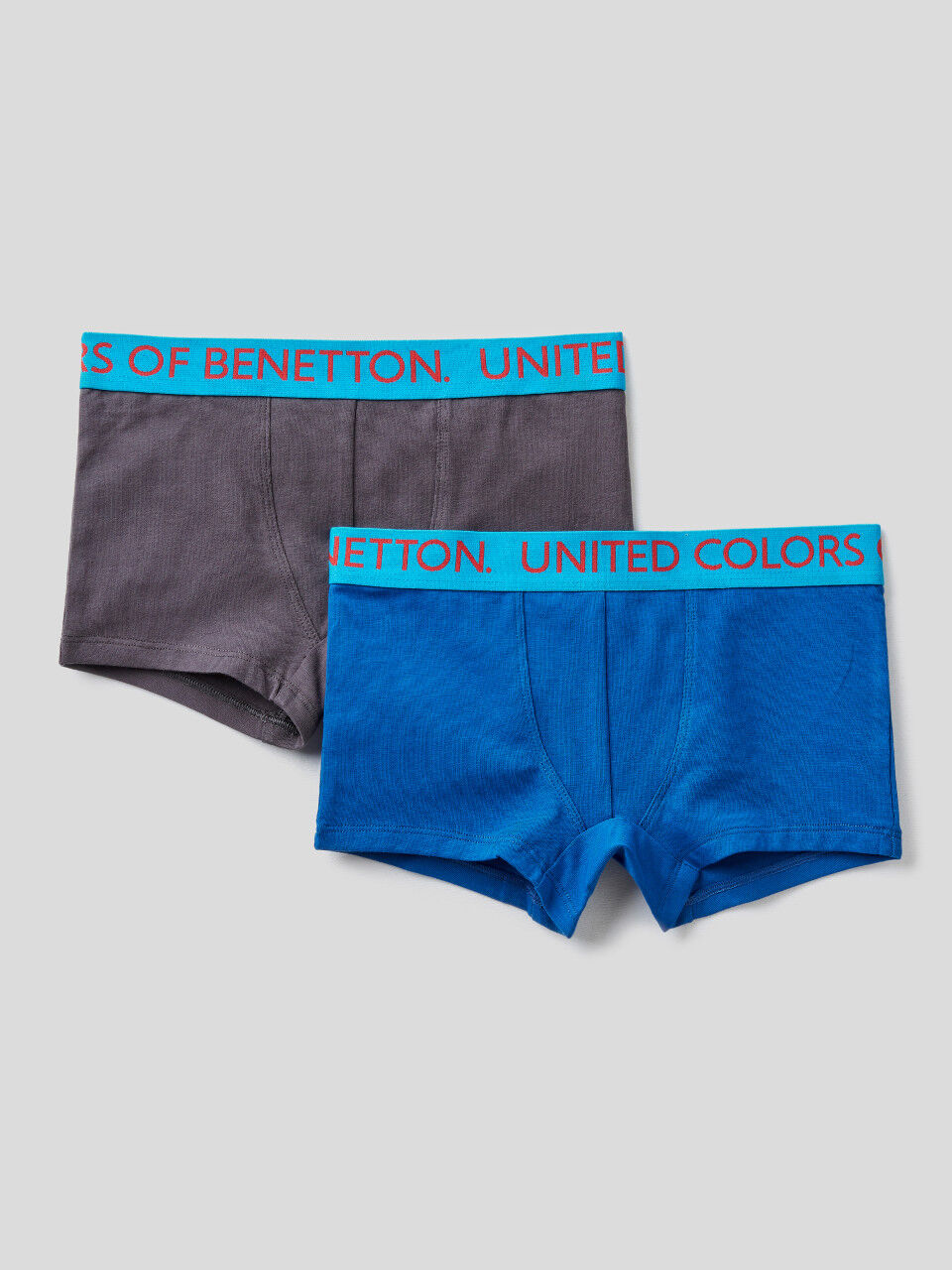 Two pairs of boxers with logoed elastic