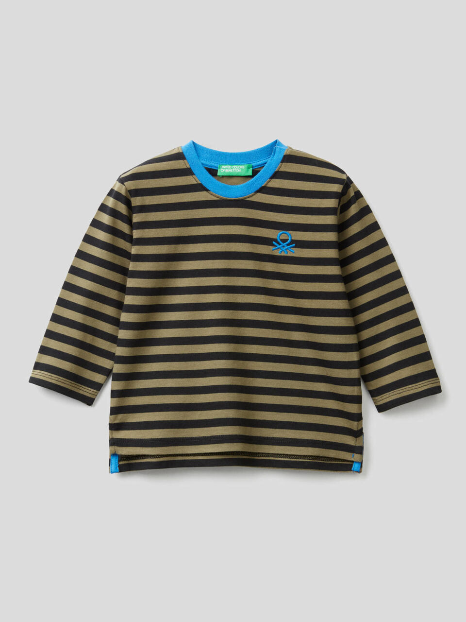 Striped t-shirt in organic cotton image number 1
