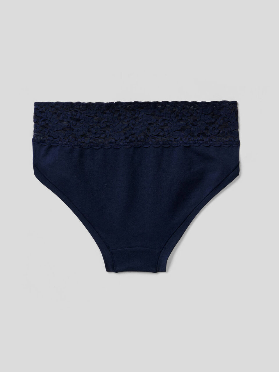 Underwear with lace in stretch cotton image number 2