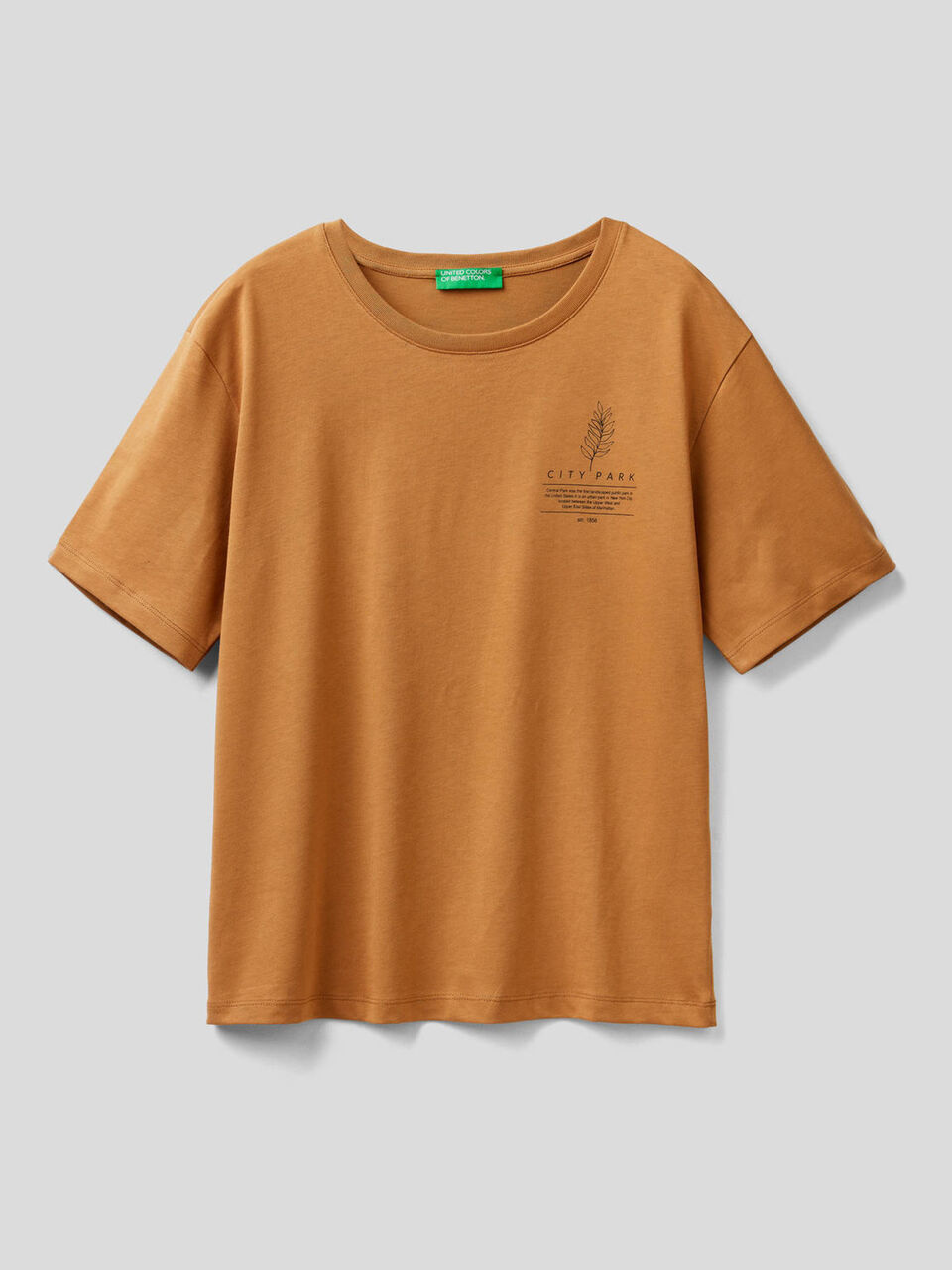 T-shirt with slogan in 100% organic cotton image number 1