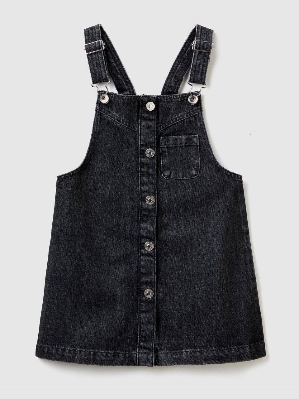 Denim overall skirt image number 1