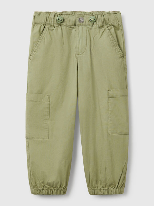 Parachute trousers in stretch cotton Junior Boy