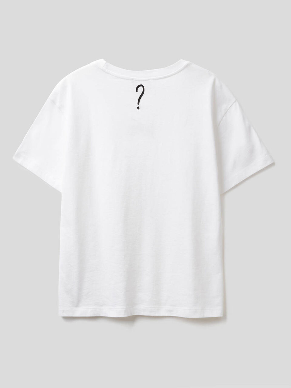 100% cotton t-shirt with slogan print image number 2