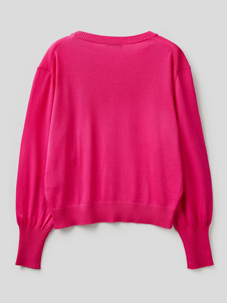 Sweater with puff sleeve image number 2