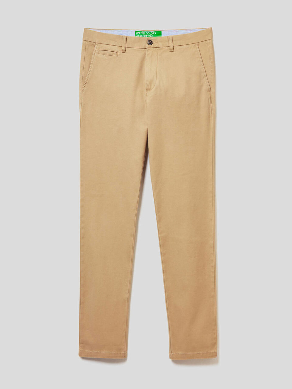 Slim fit chinos in stretch cotton image number 1