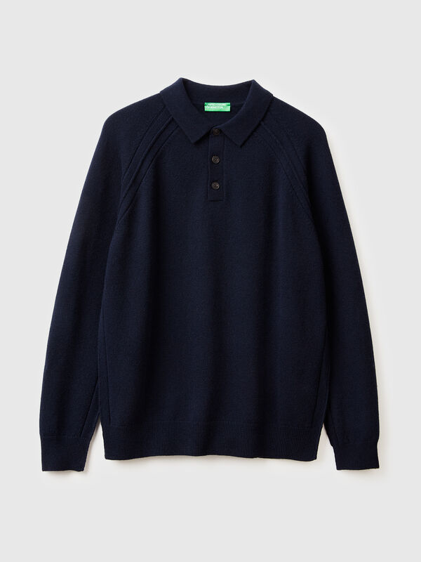 Polo in pure Merino wool Men
