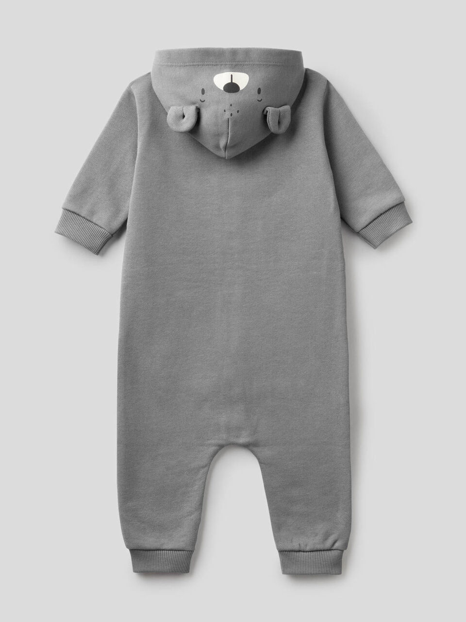 Zip-up onesie with hood image number 2