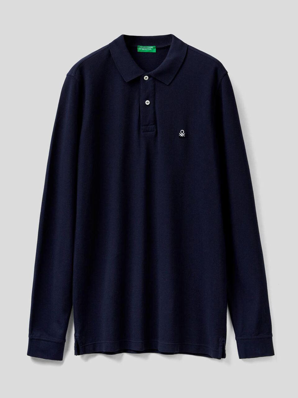 Long sleeve 100% cotton polo image number 1