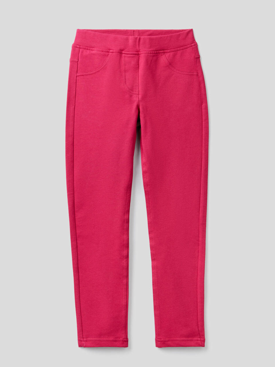 Stretch sweat fabric jeggings image number 1