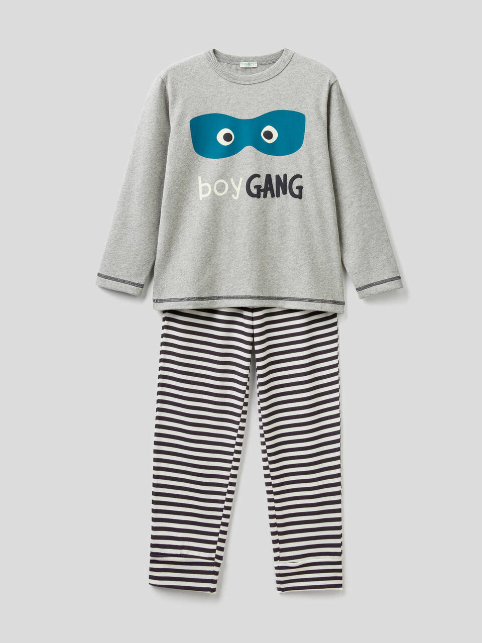 Pyjamas in pure cotton with prints image number 1