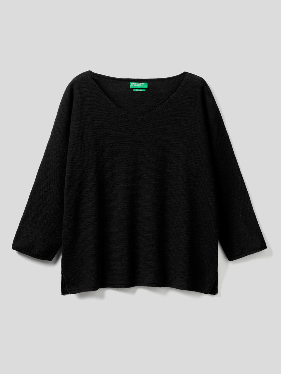 Sweater with 3/4 sleeves image number 1