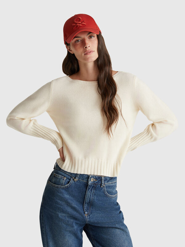 Boat neck sweater Women