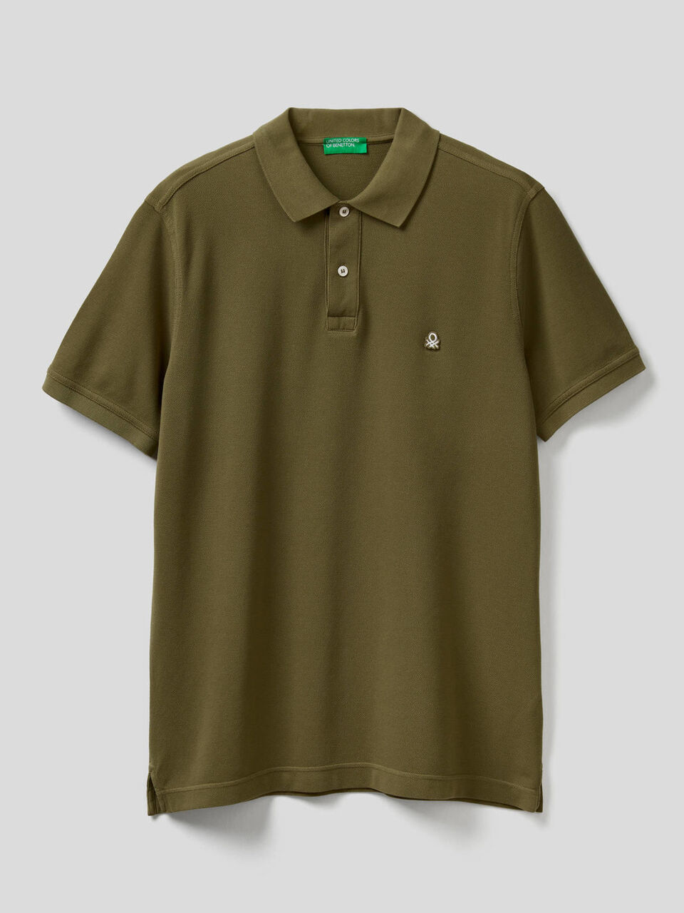 Short sleeve polo in 100% cotton image number 1